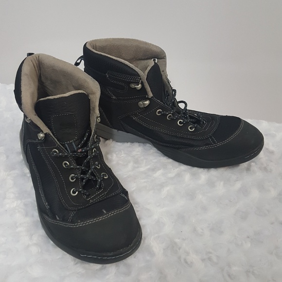 Naturalizer Ankle Boots Black Lace-Up Leather - Picture 2 of 8